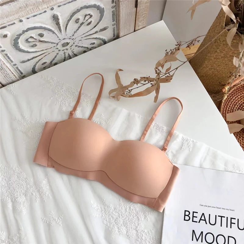 YUQI Ultra-Thin Wireless Push-Up Bralette – Summer Comfort