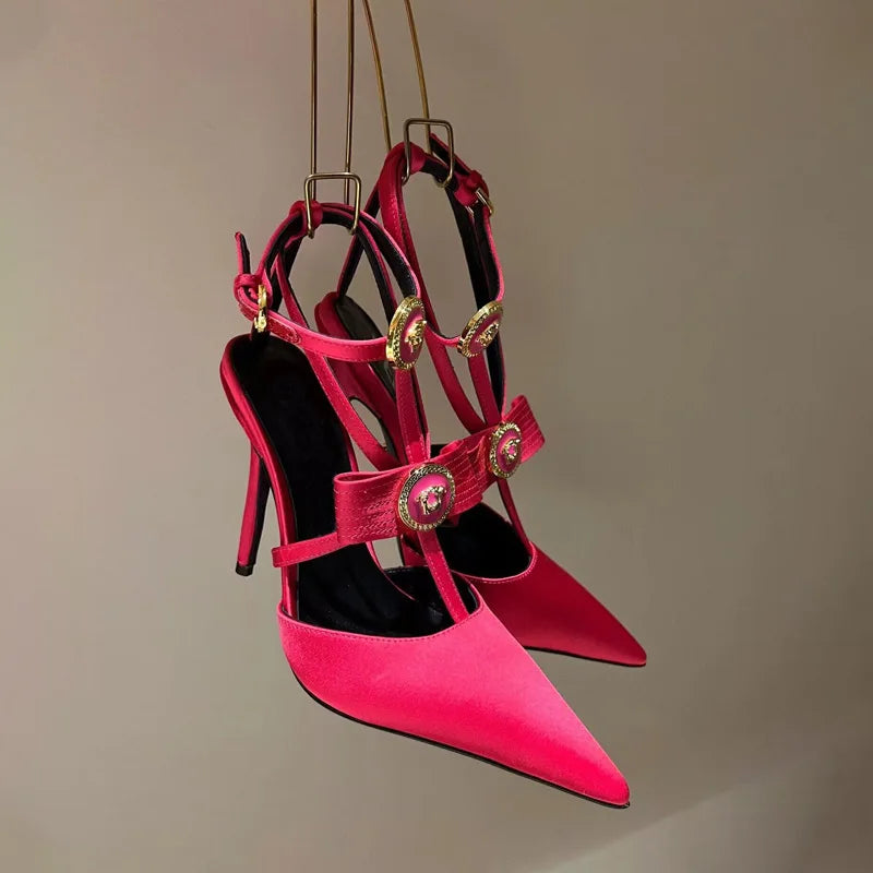StrapMuse 2025 β Bow Tie Roman Strap Heeled Sandals