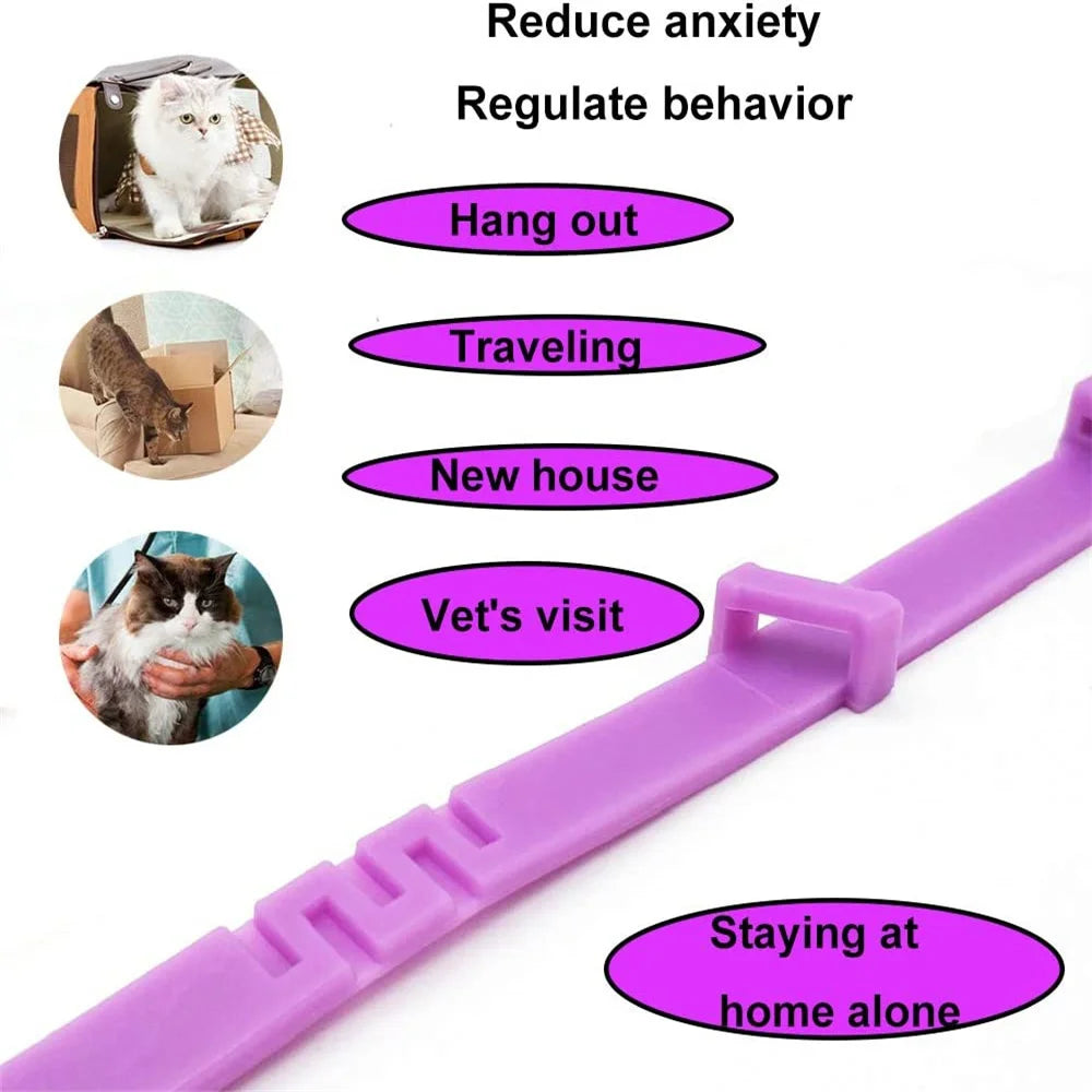 Adjustable Calming Collar for Cats & Dogs β Natural Anxiety & Stress Relief