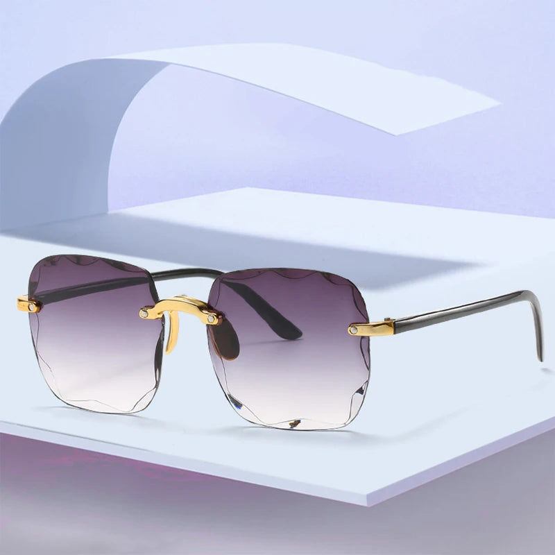 Eleglare β Rimless Gradient Sunglasses for Women