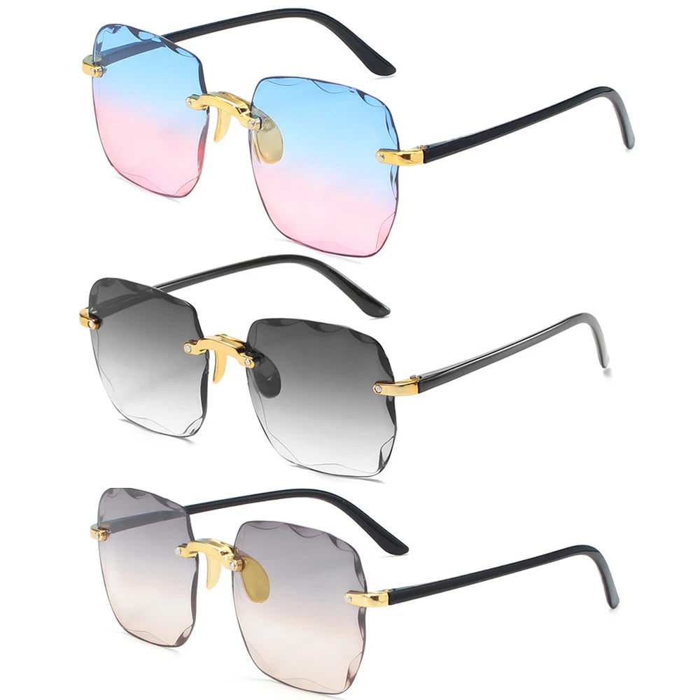 Eleglare β Rimless Gradient Sunglasses for Women