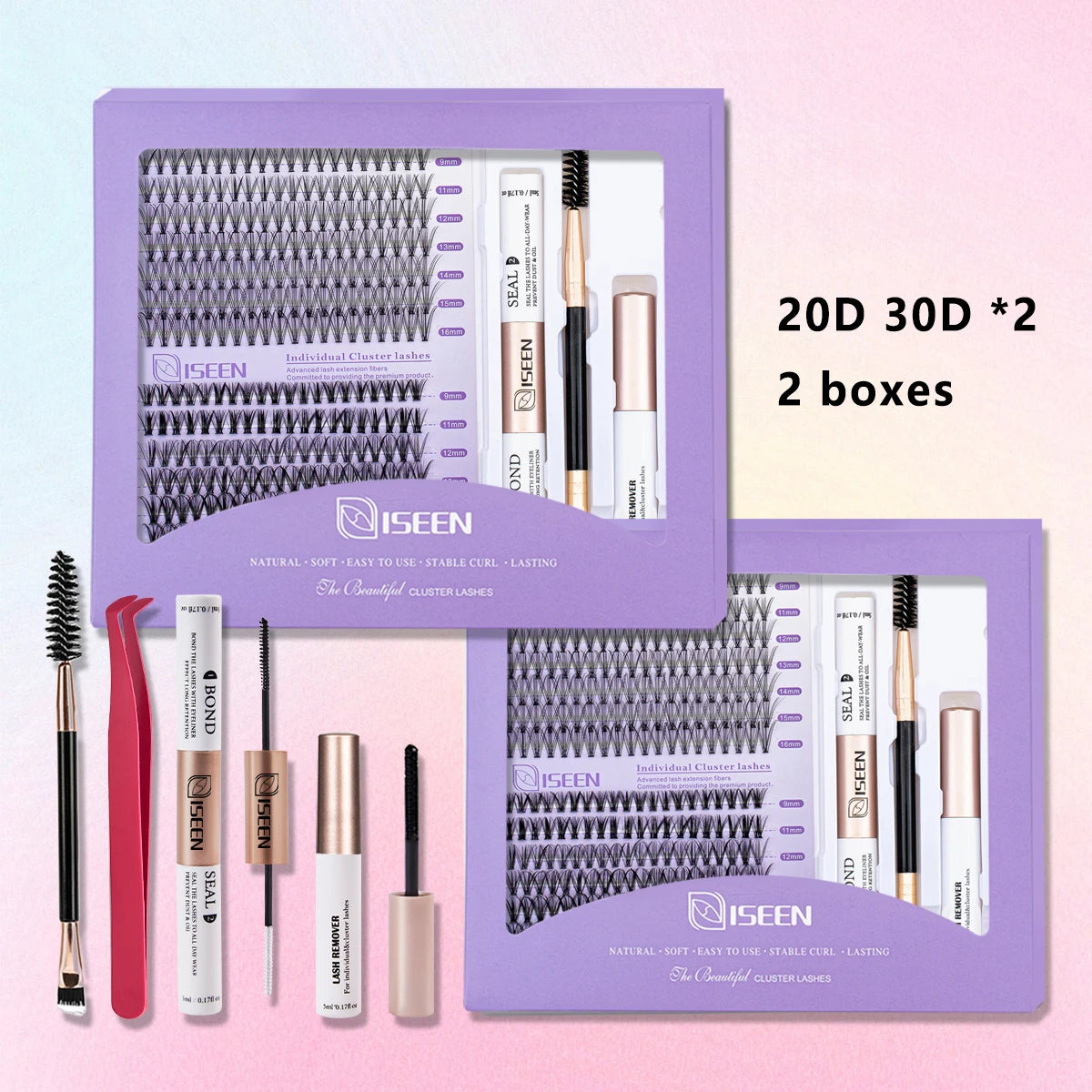 DIY Lash Extension Mix Styles Kit β Clusters with Bond, Seal & Tools