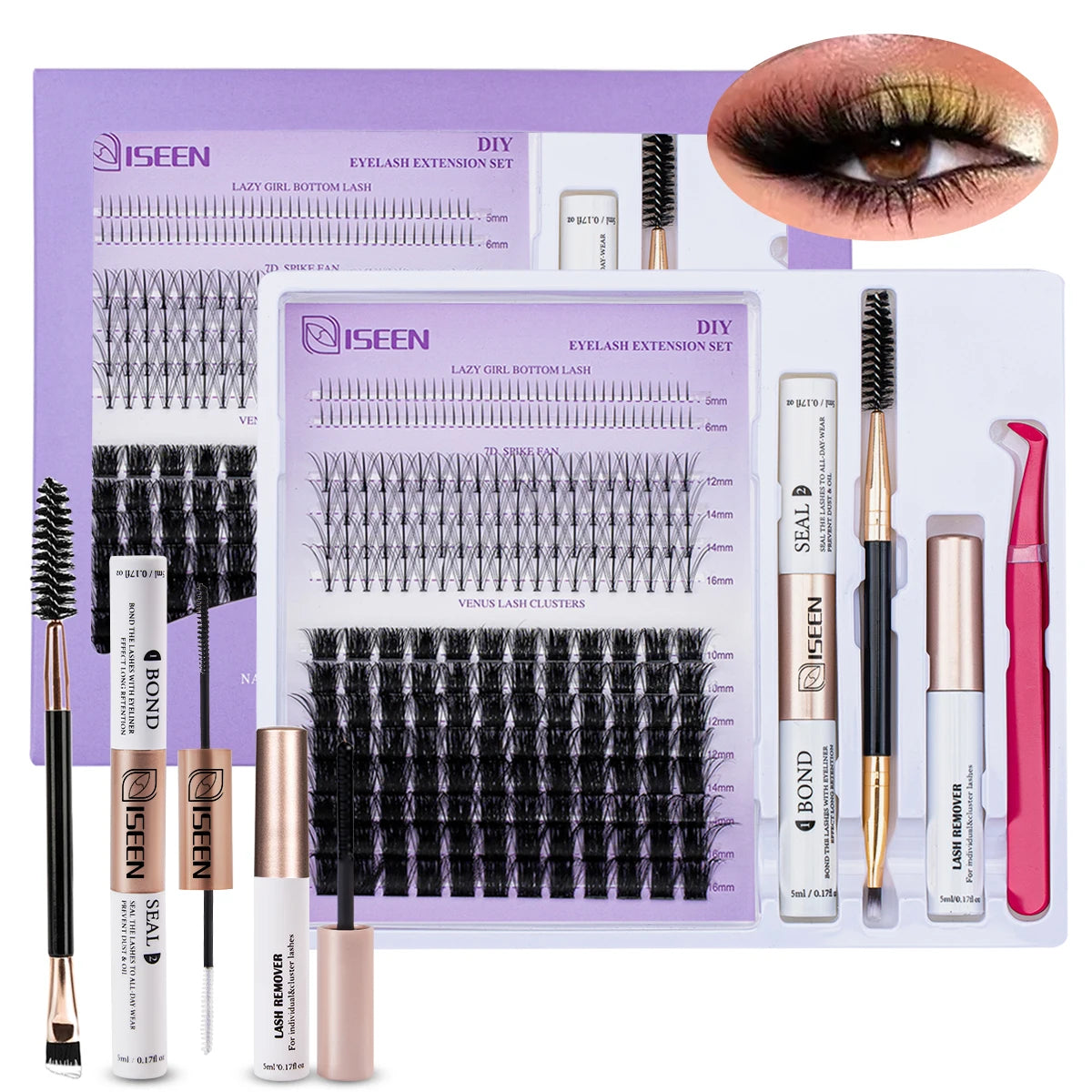 DIY Lash Extension Mix Styles Kit β Clusters with Bond, Seal & Tools
