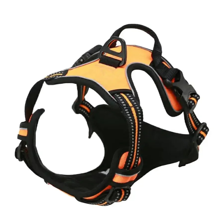 No-Pull Reflective Dog Harness – Front-Clip, Heavy-Duty with Handle for Large Dogs