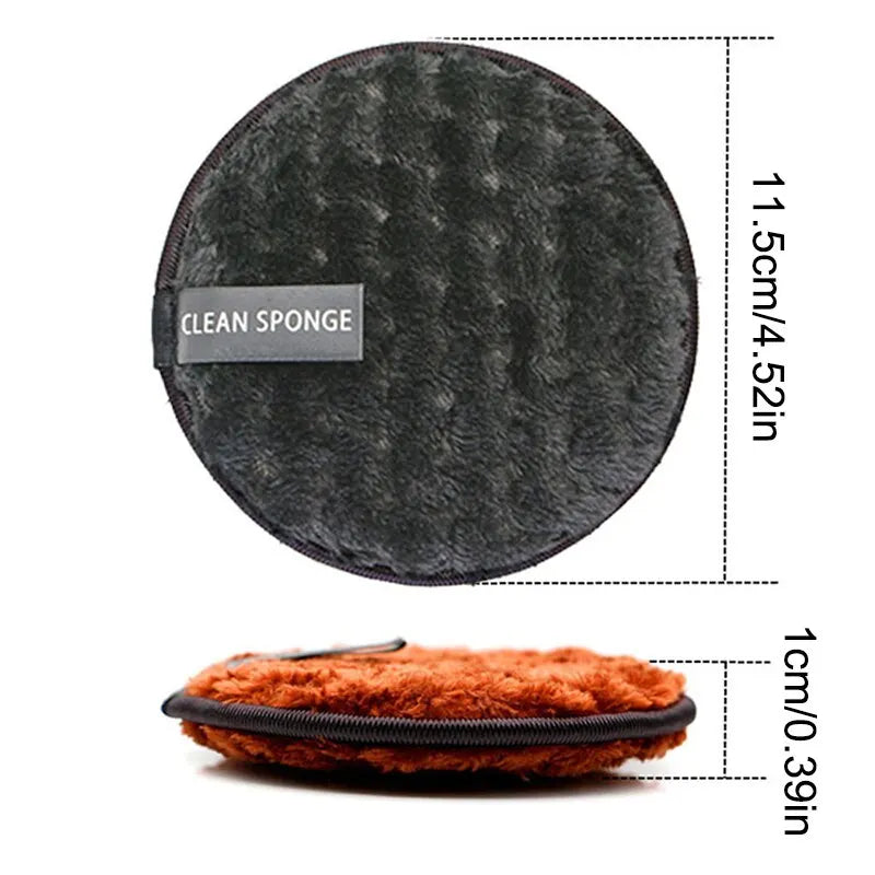 4PCS Reusable Microfiber Makeup Remover Pads β Eco-Friendly Face Cleaning Towels