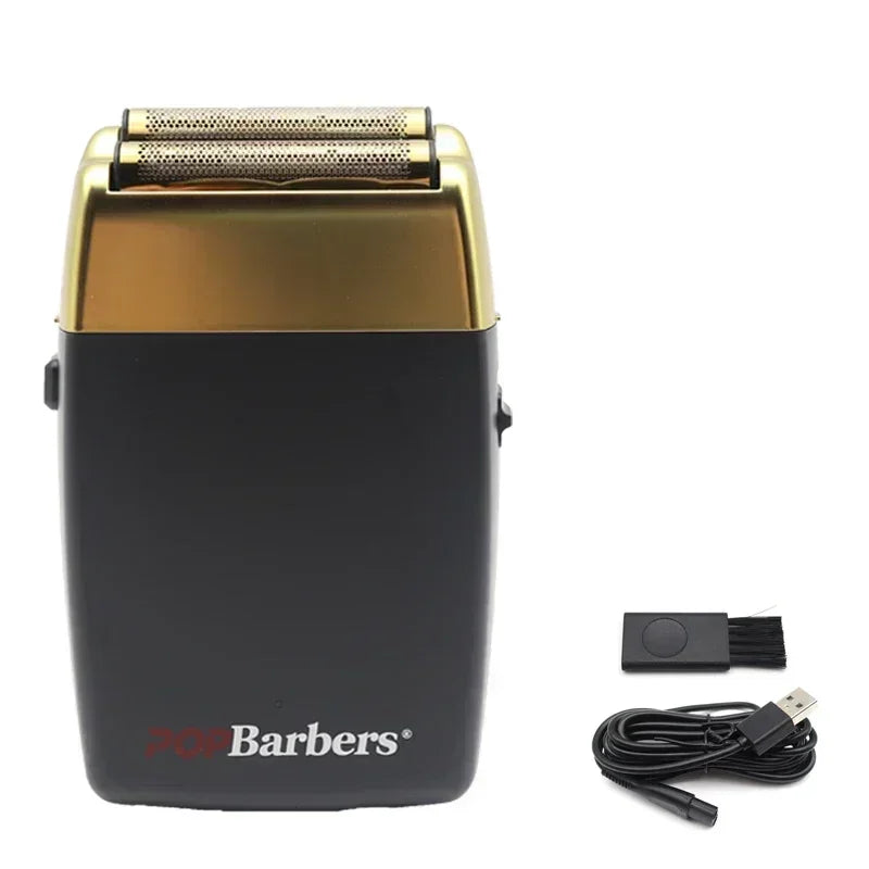 POP Barbers P620 Double Foil Electric Shaver β 11000 RPM USB Beard Trimmer for Men