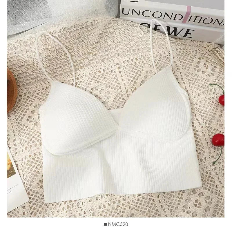 FlexCharm – Women's Seamless Bandeau Crop Top