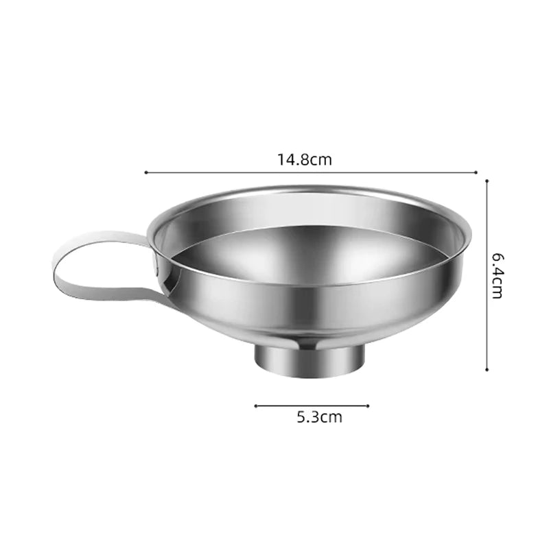 Wide Mouth Funnel β Stainless Steel with Filter for Jars & Liquids