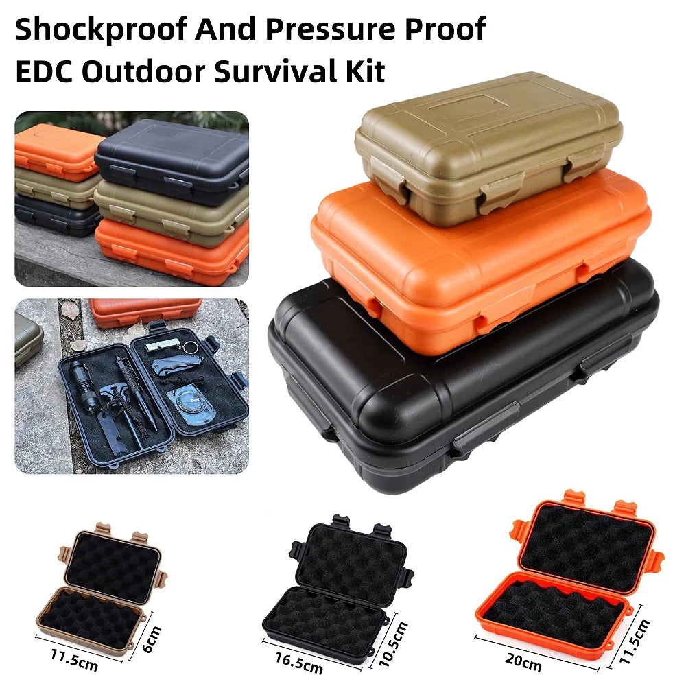 Waterproof Outdoor Survival Storage Box β S/L/XXL Sealed Travel Container