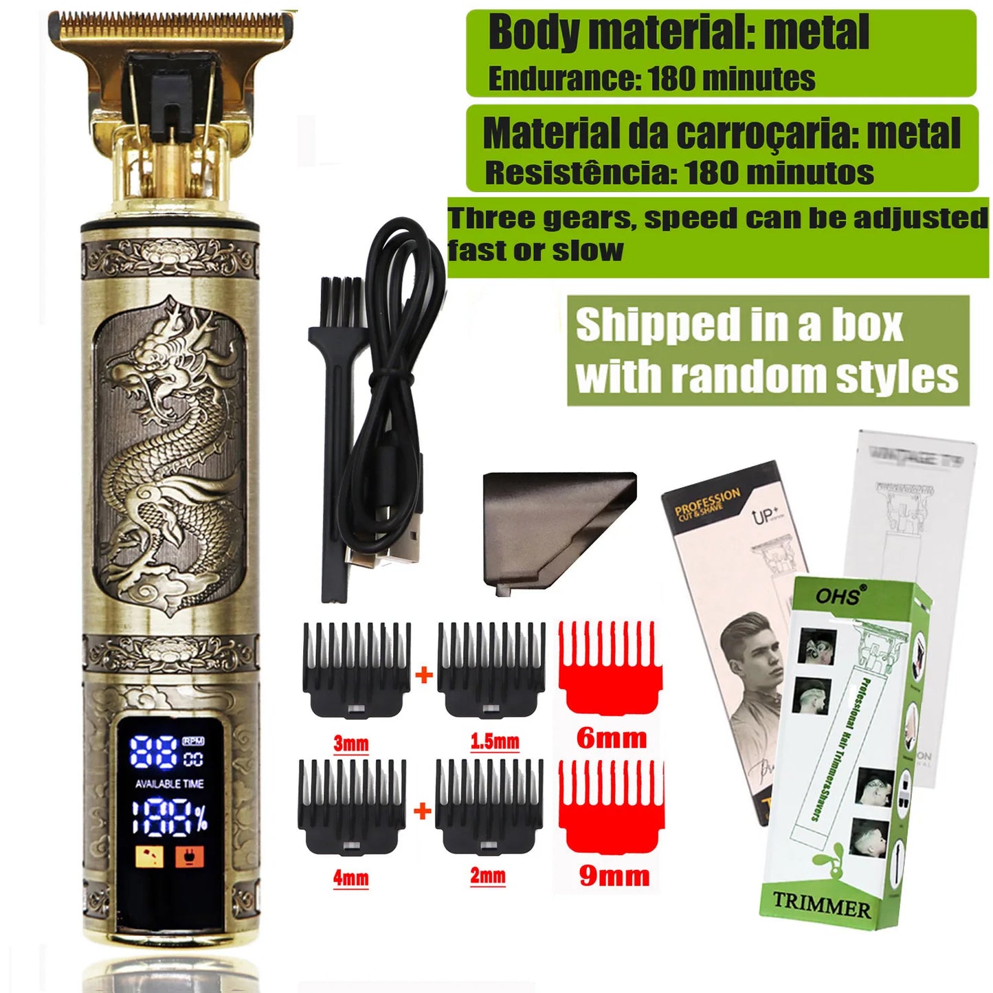TrimEdge T9 β Zero-Gap Electric Hair & Beard Clipper for Men