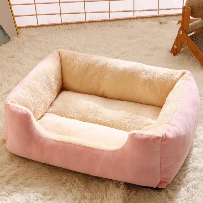 Cat & Small Dog Bed β Soft Cushion Basket House for Pets