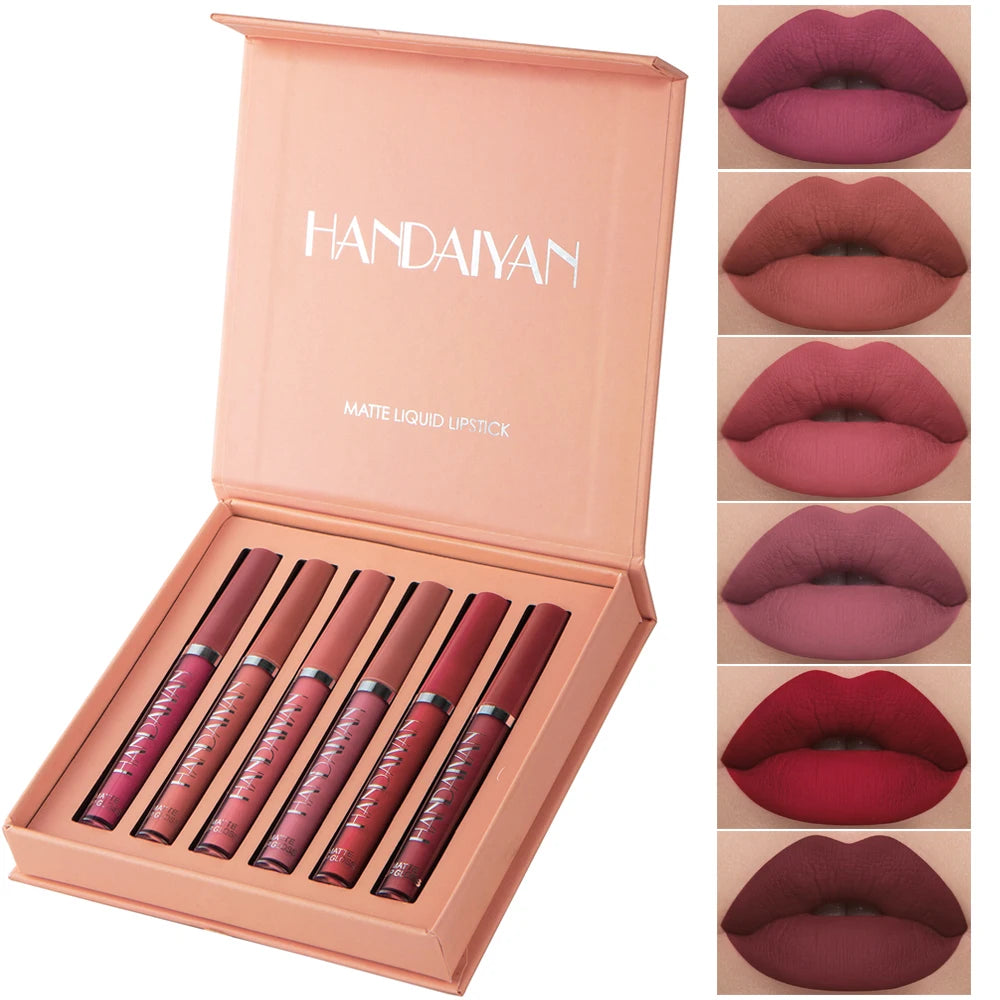 HANDAIYAN MatteStay β 6PCS Long-Lasting Liquid Lipstick Gift Set