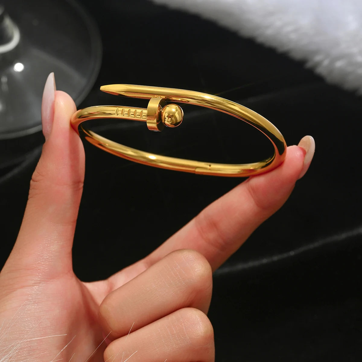 CloverNail β Lucky Gold Stainless Steel Bracelet Set