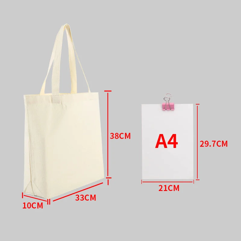 Canvas Tote β Large Eco-Friendly Shopping Bag for DIY Design