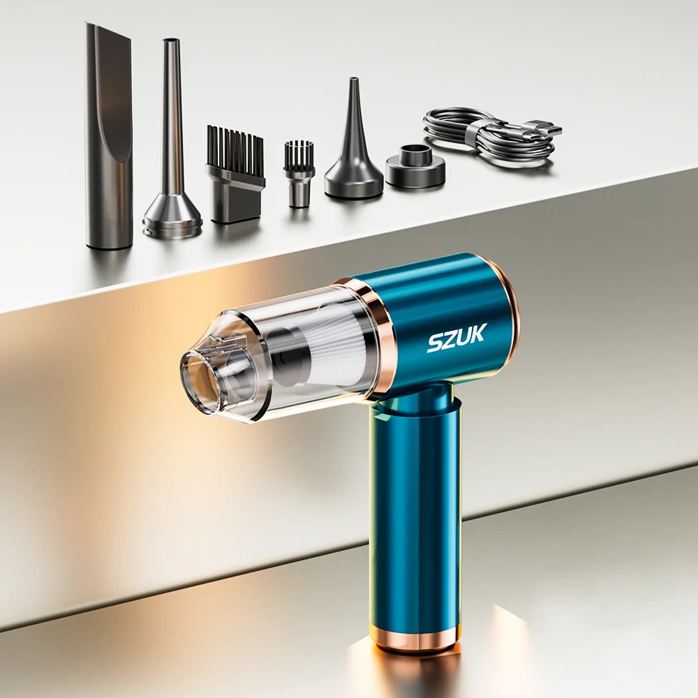 SZUK Mini Car Vacuum Cleaner β 165000Pa Wireless Handheld Vacuum with Powerful Suction