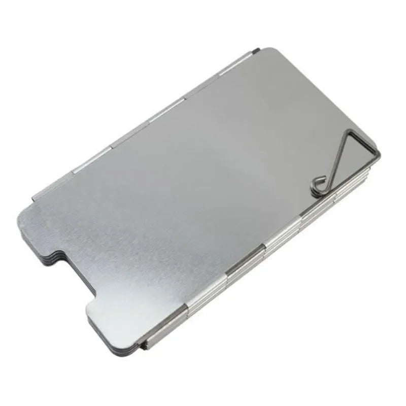 9-Plate Foldable Camping Stove Windshield β Aluminum Alloy Windproof Screen
