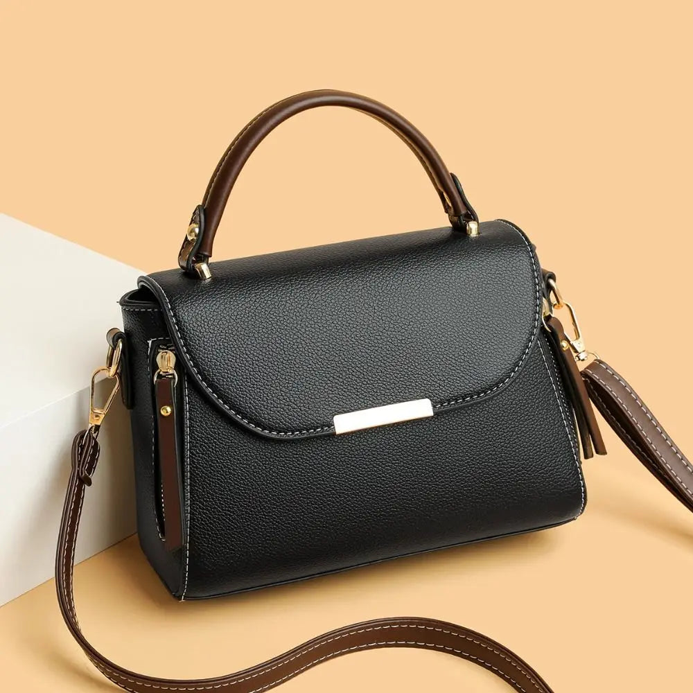 MultiLux β Luxury Multicolor High-Capacity Leather Shoulder Bag