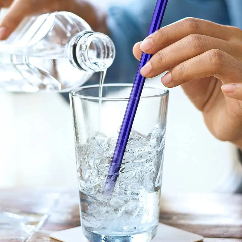 Glass Straws β Reusable Eco-Friendly Set with Cleaning Brush