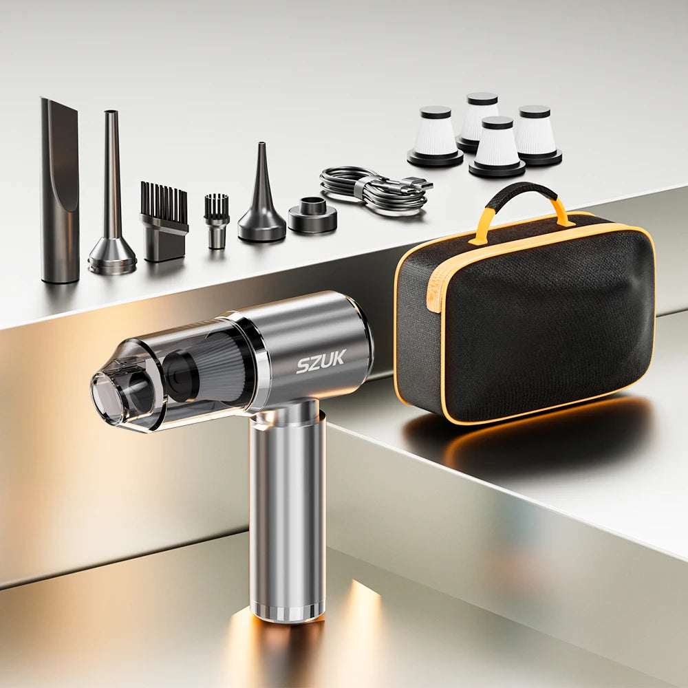 SZUK Mini Car Vacuum Cleaner β 165000Pa Wireless Handheld Vacuum with Powerful Suction