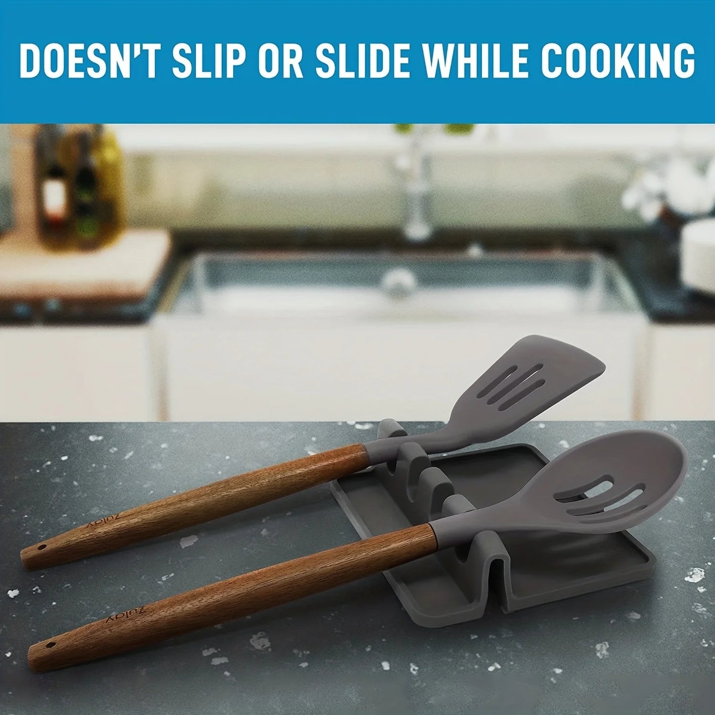 Utensil Rest β Non-Slip Silicone Drying Rack for Kitchen Tools