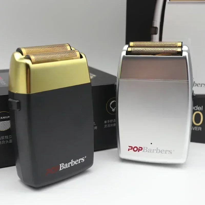 POP Barbers P620 Double Foil Electric Shaver β 11000 RPM USB Beard Trimmer for Men