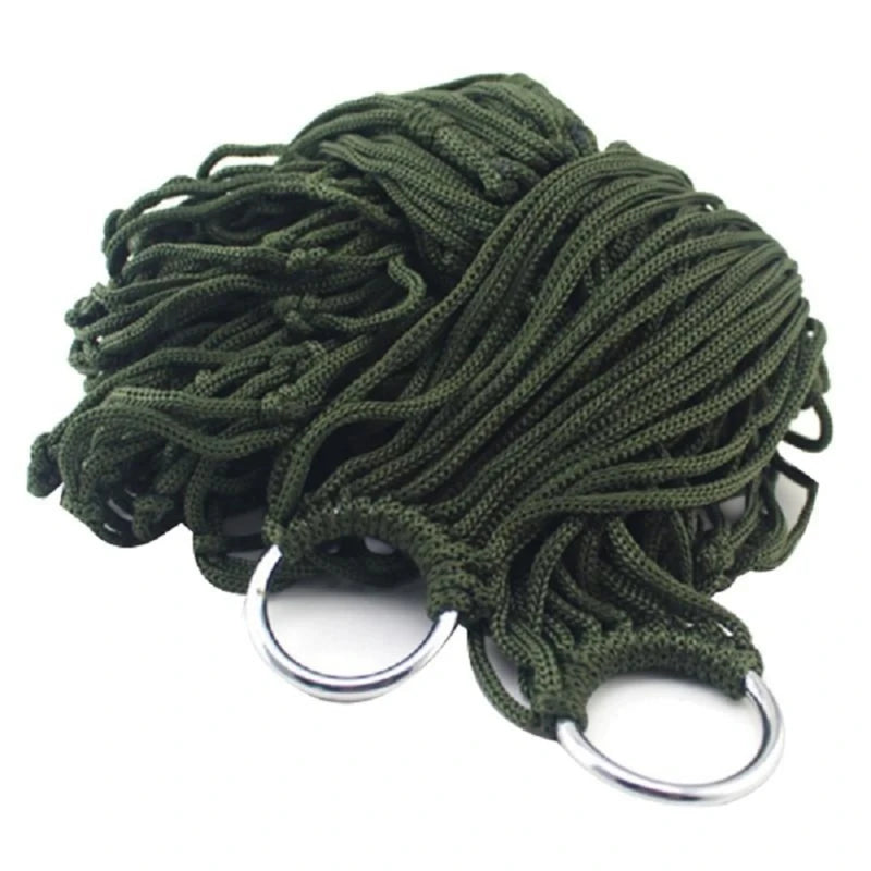 2025 Outdoor Camping Hammock β Lightweight Mesh with Straps & Nylon Rope