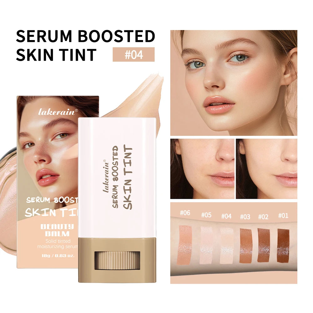 Serum-Infused Foundation Stick β Balm Texture, High Coverage & Skin-Boosting Glow