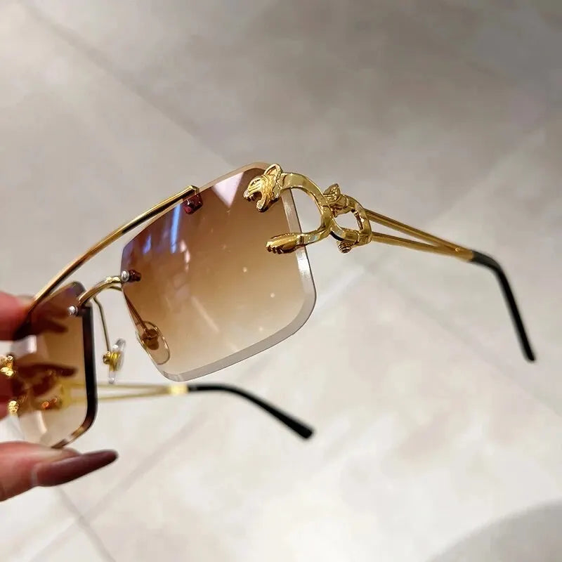 RetroEdge β Frameless Unisex UV400 Fashion Sunglasses