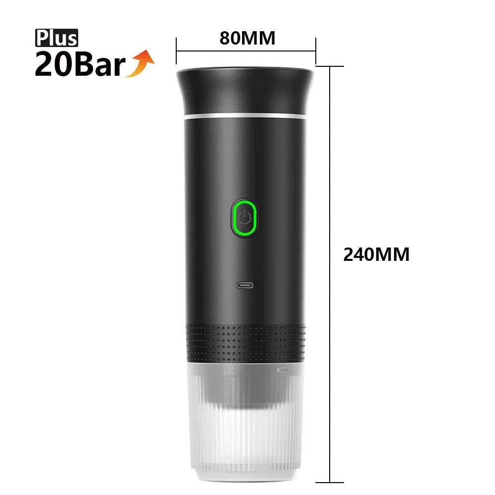 Wireless Portable Espresso Maker β 3-in-1 Travel Coffee Machine for Car, Home & Camping