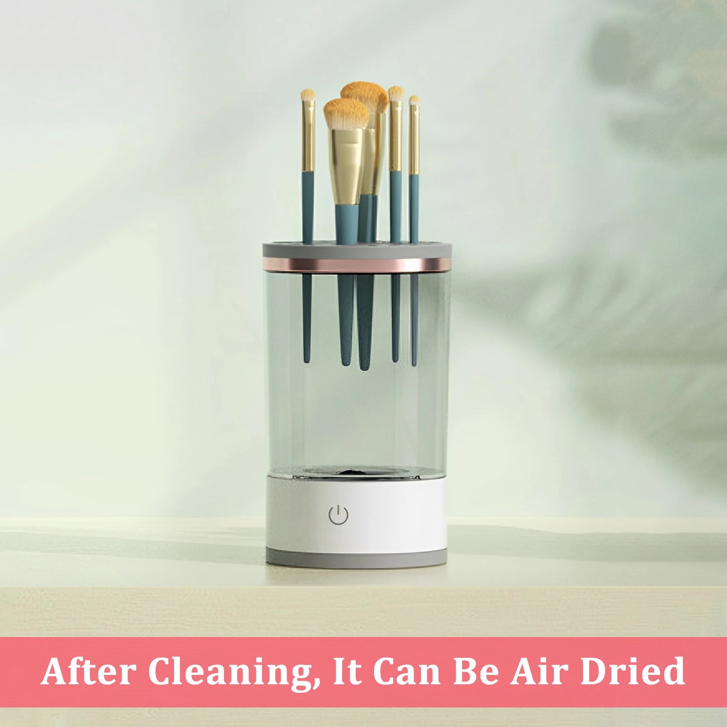 USB Electric Makeup Brush Cleaner β 2-in-1 Portable Washer & Drying Rack
