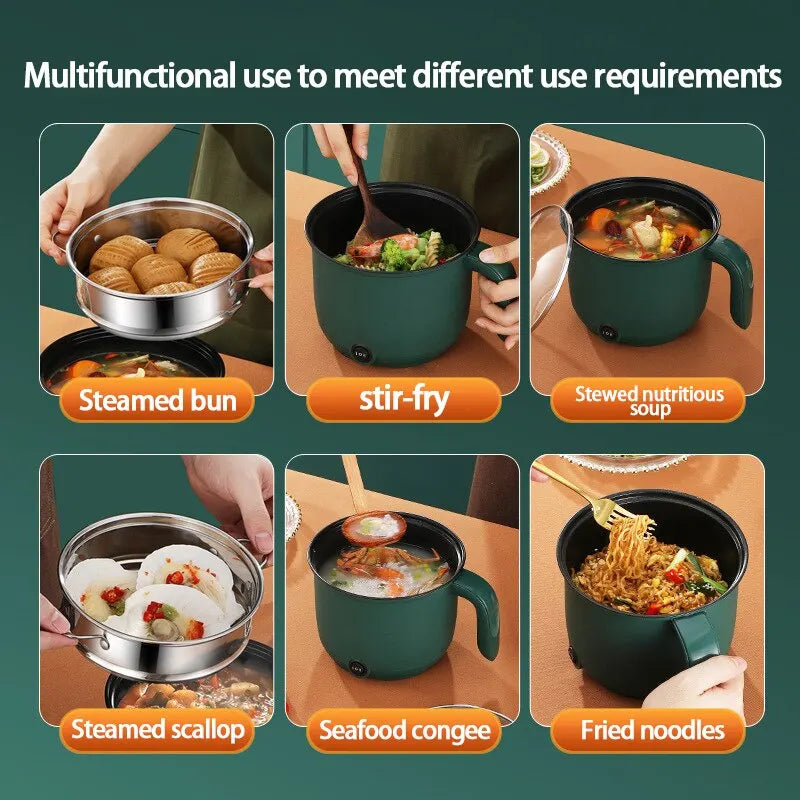 1.5L Mini Multifunction Electric Cooking Pot β Non-Stick Rice Cooker & Hot Pot