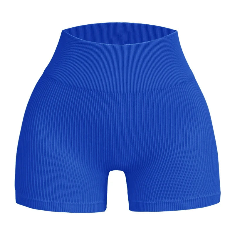Seamless Sexy Gym Shorts β Striped Compression Activewear