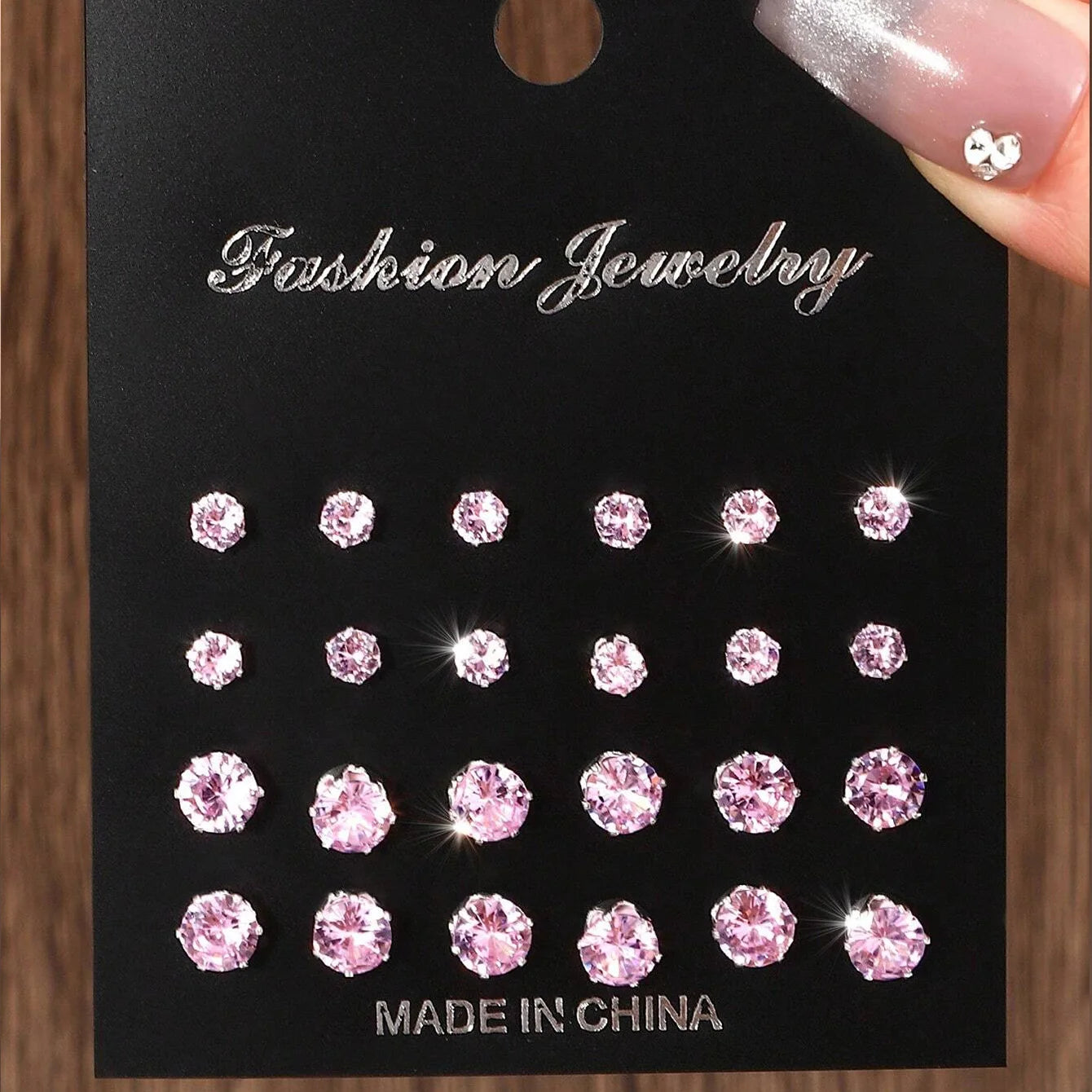 ZircaGlow β 12 Pairs Elegant Zirconia Stud Earrings Set