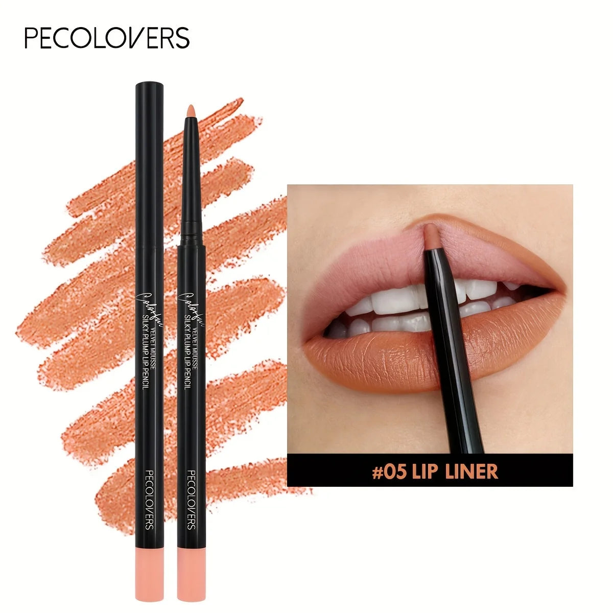 Waterproof Matte Lip Liner Pencil β 12 Long-Lasting Colors