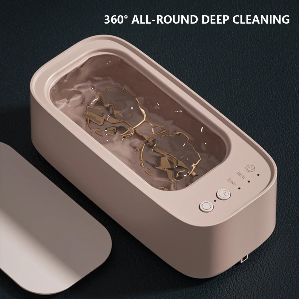 45kHz Ultrasonic Glasses Cleaner β High-Frequency 3-Gear Jewelry & Eyewear Cleaning Machine with Timer