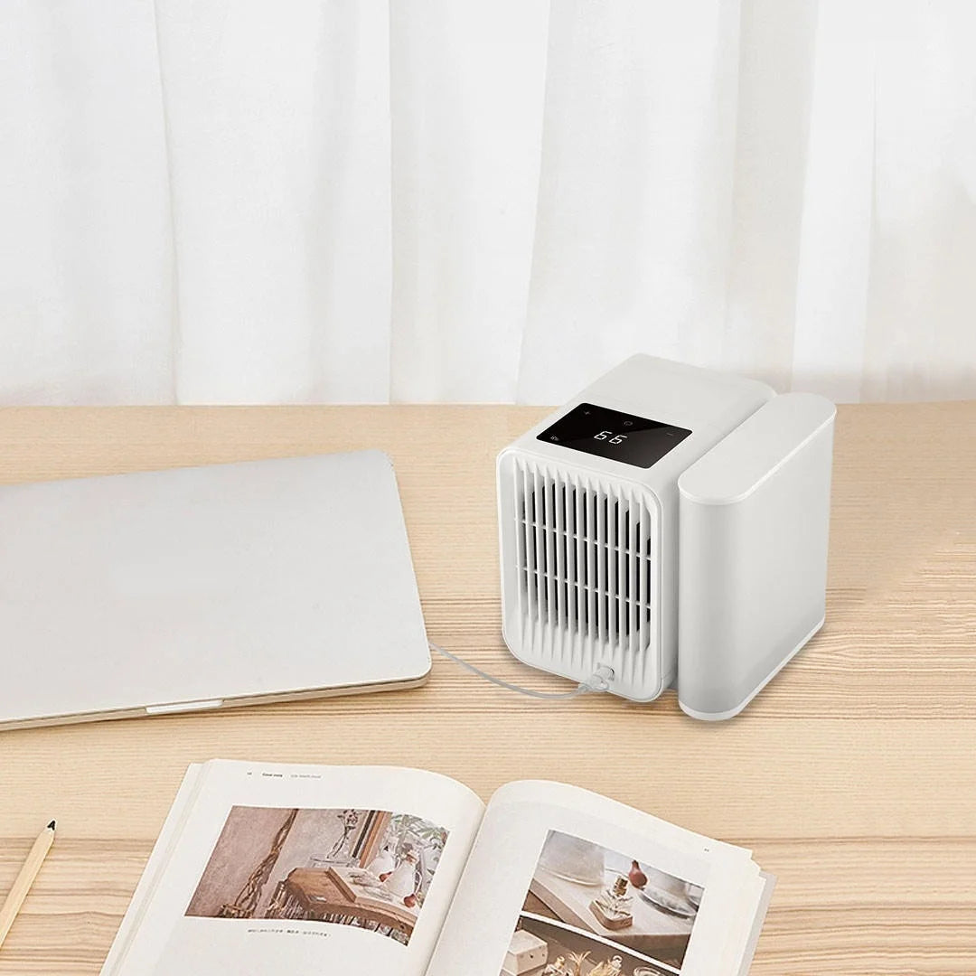 Microhoo Mini Air Conditioner β 1000ML Portable Cooler, Humidifier & Aromatherapy Diffuser