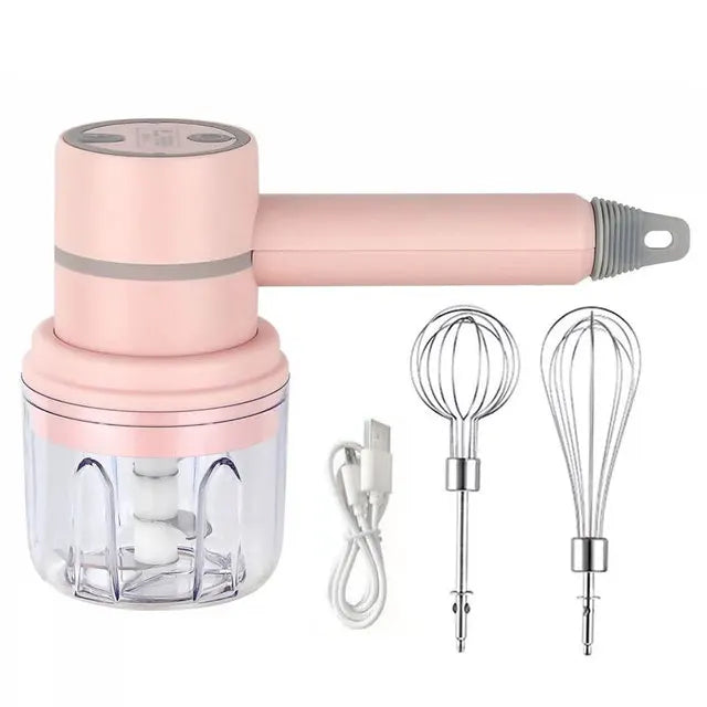 4-in-1 Electric Vegetable Cutter Set β Wireless Food Chopper, Slicer, Peeler & Grinder