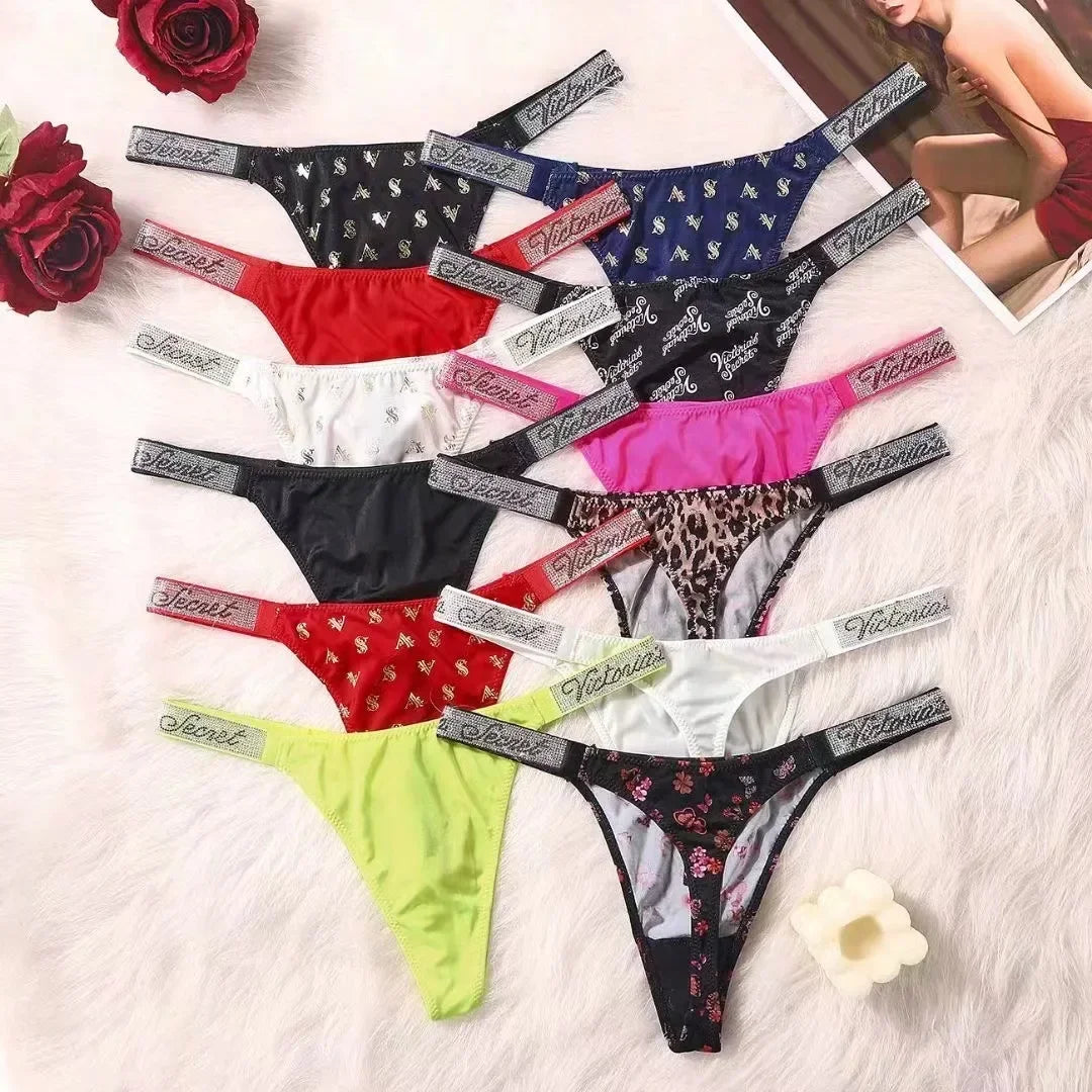 Lace Eyelash Cutout Thong – Ultra-Thin Sexy Panties with Metal Label