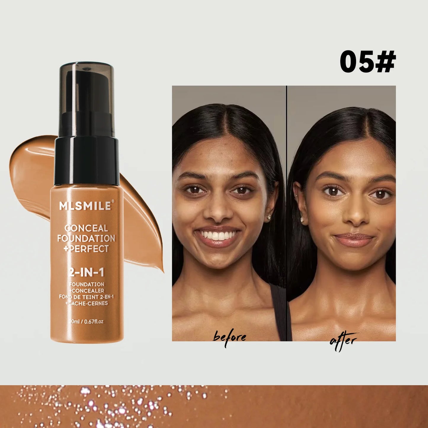 MLSmile FlawlessFix β 6-Color Waterproof Powder Foundation