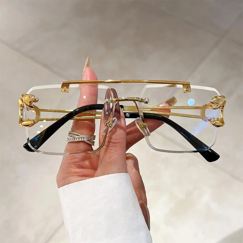 RetroEdge β Frameless Unisex UV400 Fashion Sunglasses