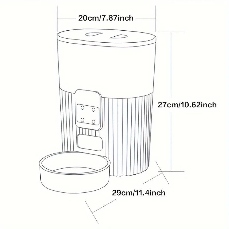 PAPIFEED Smart WiFi Automatic Pet Feeder β Remote-Controlled Cat & Dog Food Dispenser