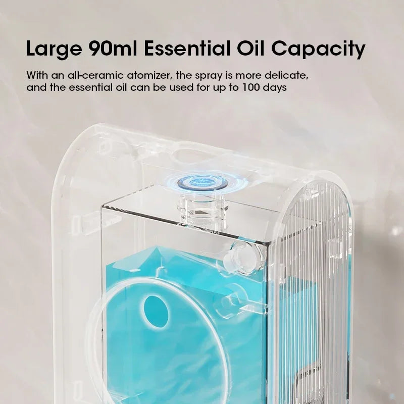 Wireless Wall-Mounted Aroma Diffuser β Automatic Fragrance Sprayer with Night Light & Air Purifier