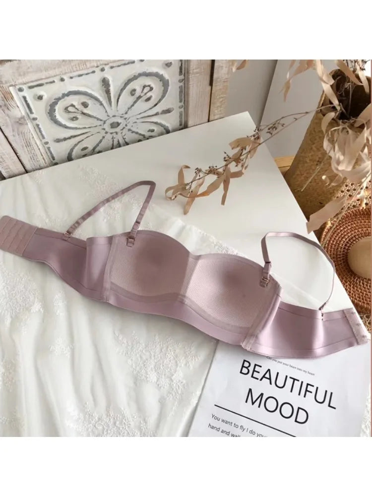 YUQI Ultra-Thin Wireless Push-Up Bralette – Summer Comfort