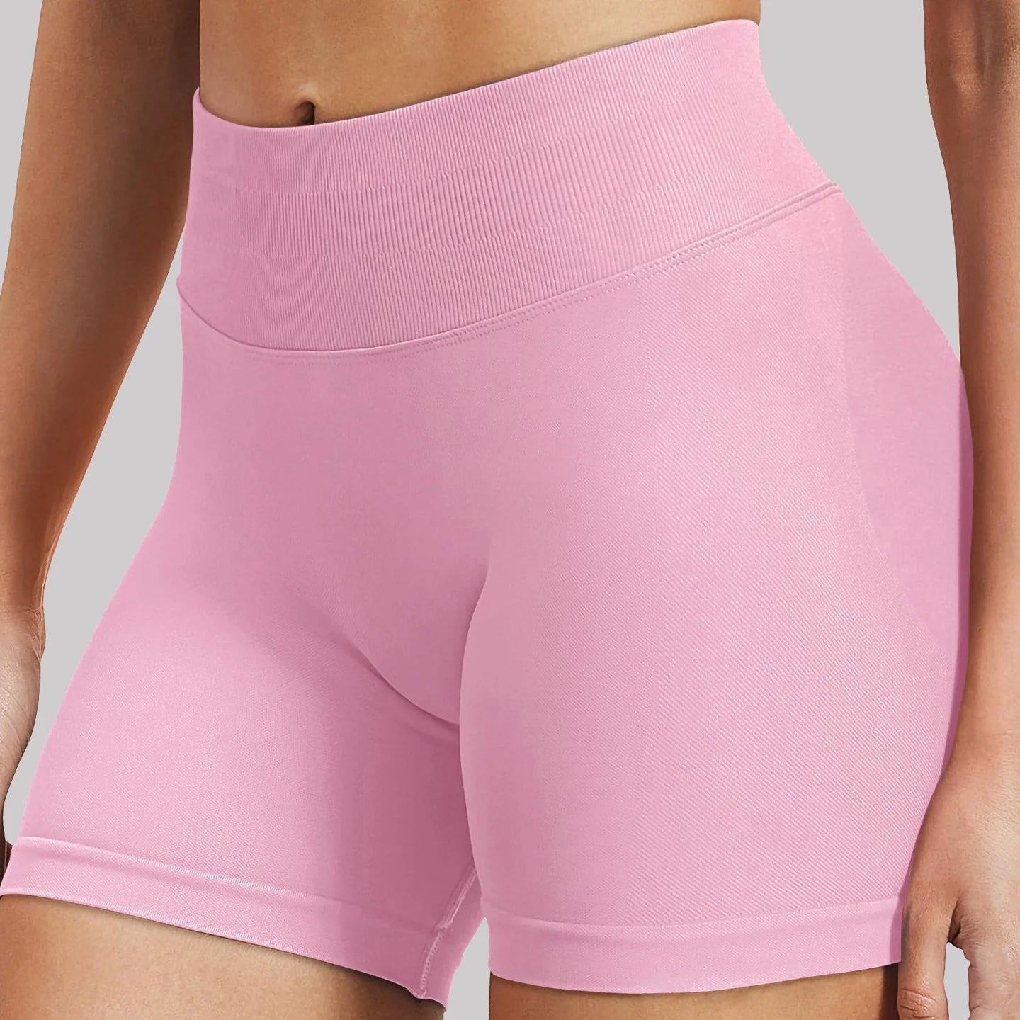 4.5ββ Scrunch Bum Seamless Gym Shorts β Low Ribbed Waist Yoga & Workout Shorts