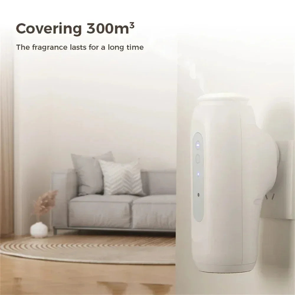 300m³ Smart Wall Plug Aroma Diffuser – Automatic Air Freshener & Fragrance Distributor