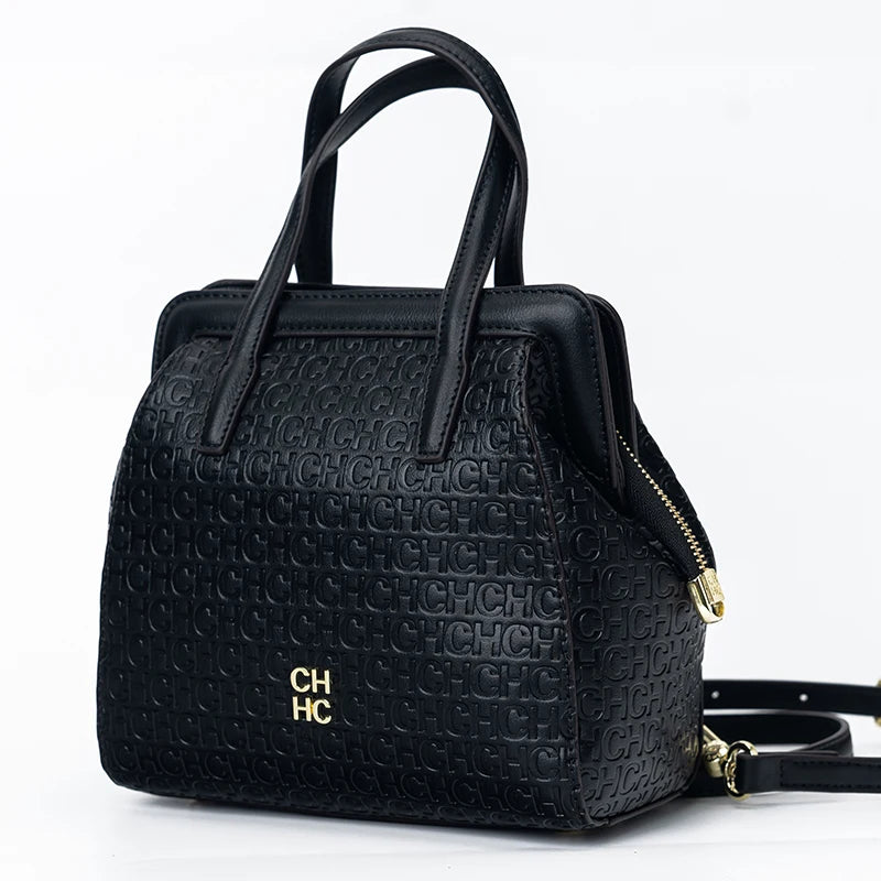 CH Classic β Monogram Zipper Shoulder Bag