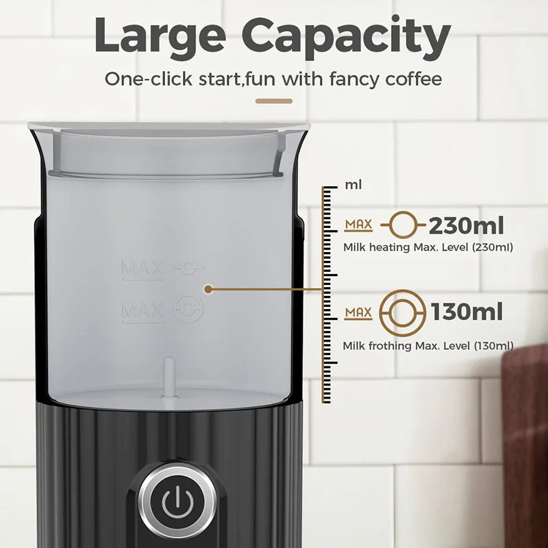 Electric Milk Frother β Hot & Cold Foam Maker