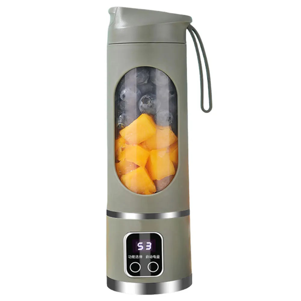450ml USB Portable Juicer Cup β 12-Blade Mini Blender with 3 Speeds & Ice Crushing