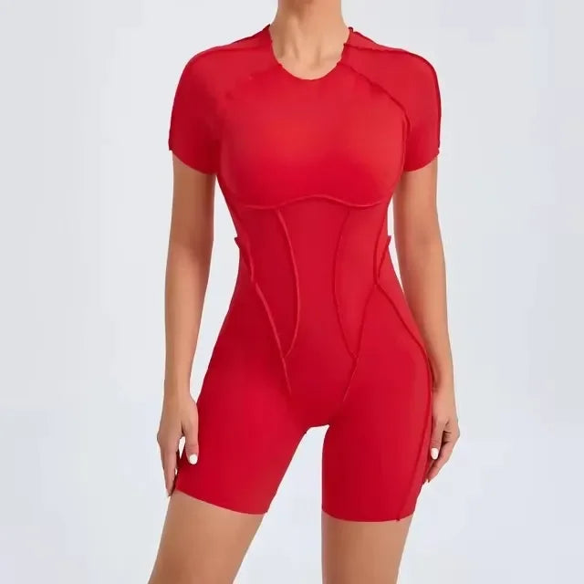 One-Piece Sexy Yoga Jumpsuit β Seamless Athletic Wear for Women