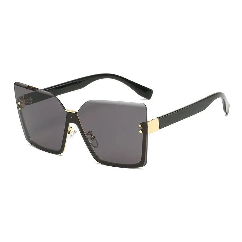 EuroSlim β Half-Frame Metal Fashion Sunglasses for Women